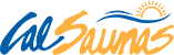 Cal Saunas logo with sun and wave